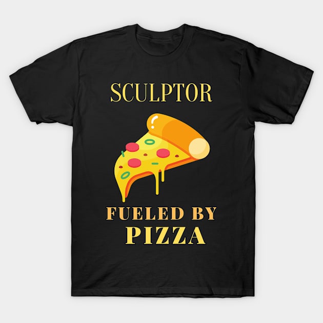 Pizza fueled sculptor T-Shirt by SnowballSteps